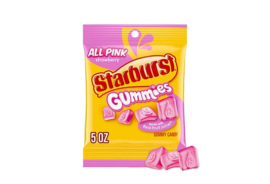 Starburst Gummies All Pink 5oz bag 24pck