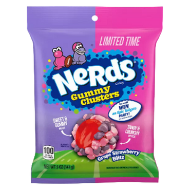 Nerds Clusters Grape + Strawberry – 3 oz bag
