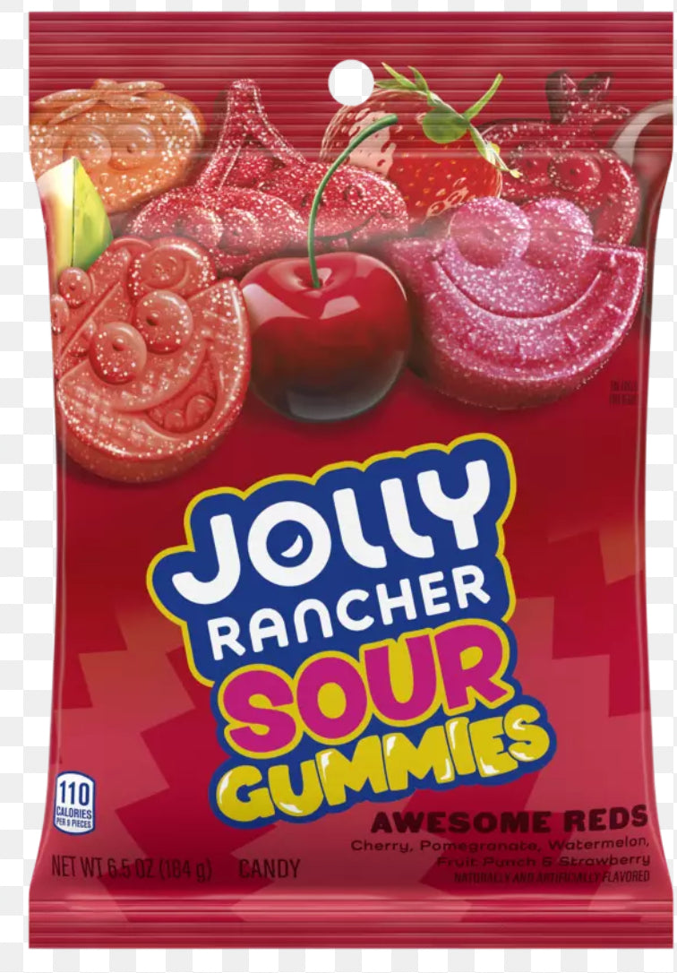 Jolly Rancher Sour Awesome Red Gummies 6.5oz