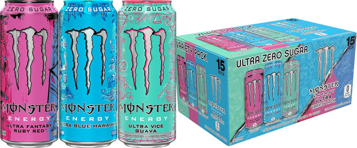 Monster Energy Drink Zero Sugar – Variety Pack
