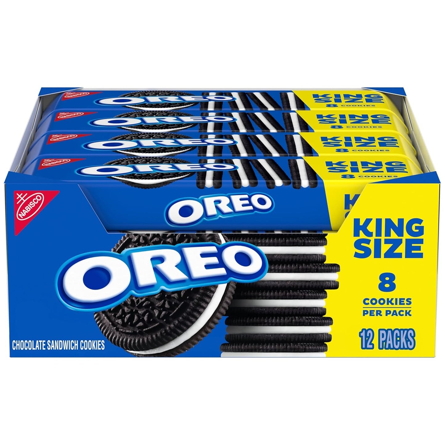 Oreo king size 8 cookies per pack