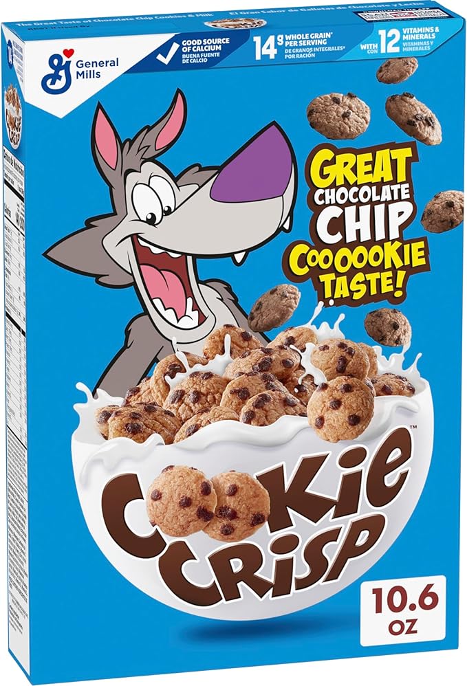 Cookie Crisp General Mills Cereals Cereal, Chocolate Chip Cookie Flavored, 10.6 oz