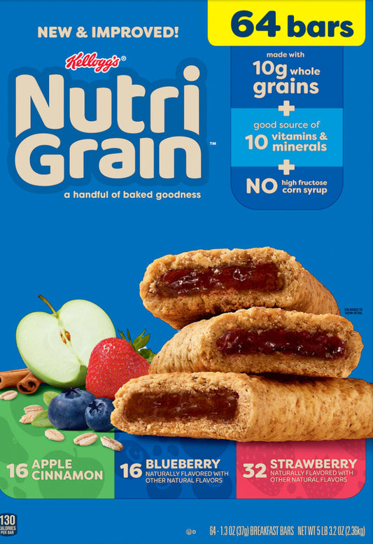 Nutrition-Grain Variety 64 Pack 1.3Oz