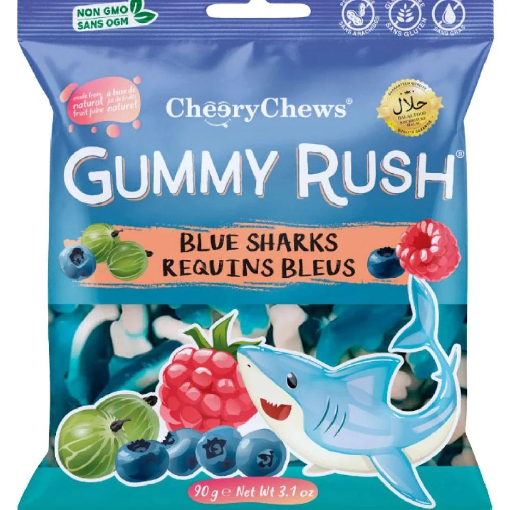 Gummy Rush Blue Sharks Gummies 12 Pack