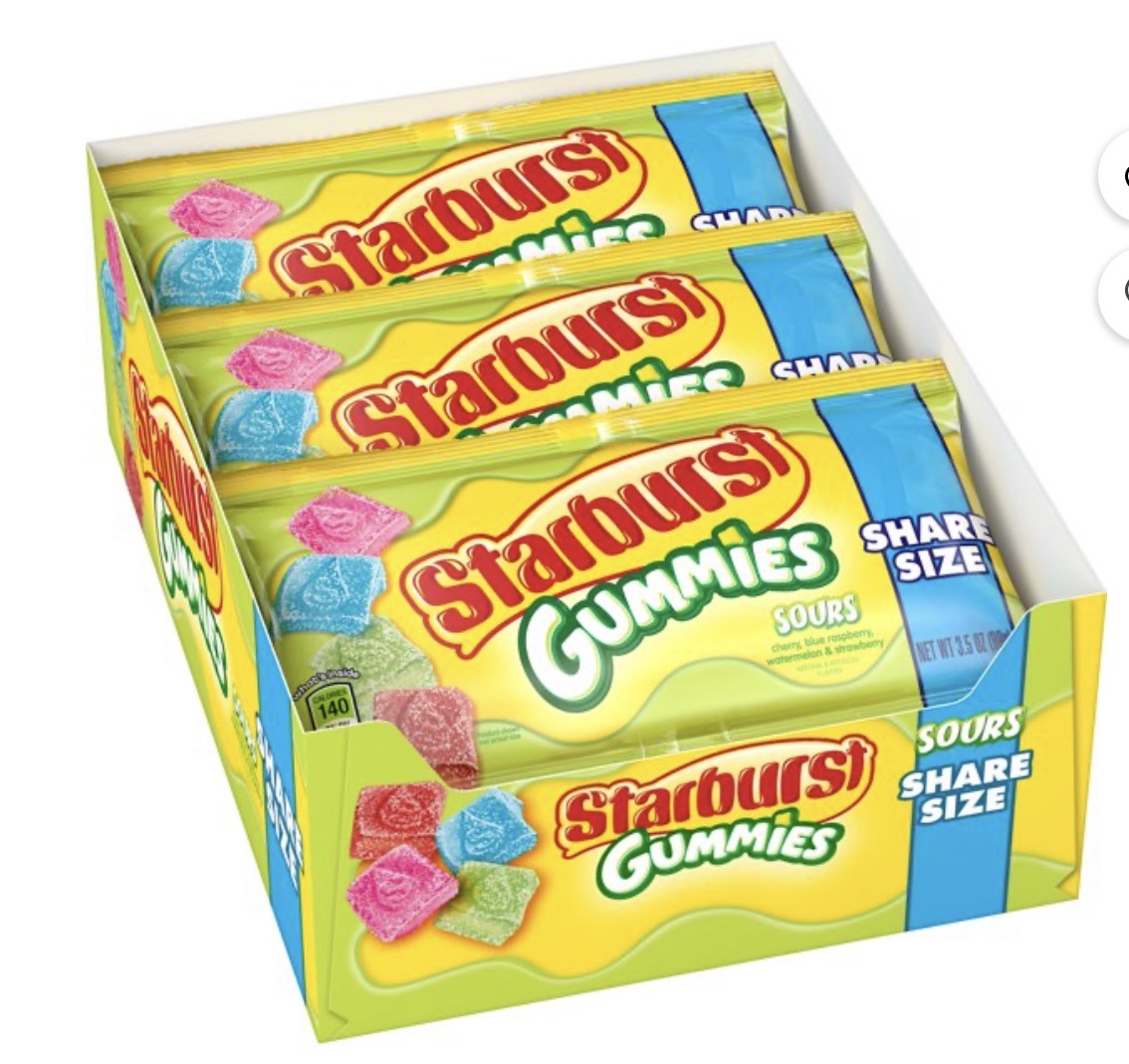 Starburst Sour Gummies Share Size 15-3Oz