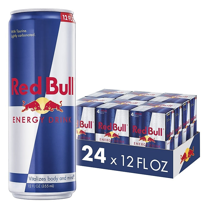 RedBull Original Energy Drink 12Oz, (24 count)