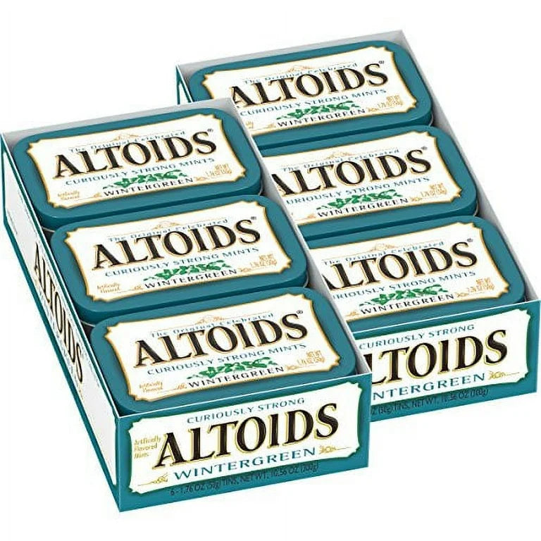 Altoids Strong Mint Wintergreen 1.76Oz, (12 Count)