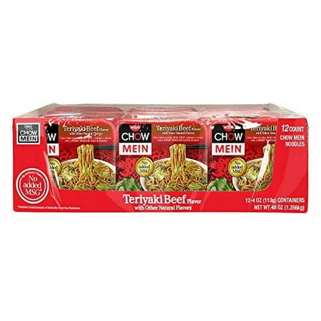 Nissin Chow Mein Noodles Teriyaki Beef