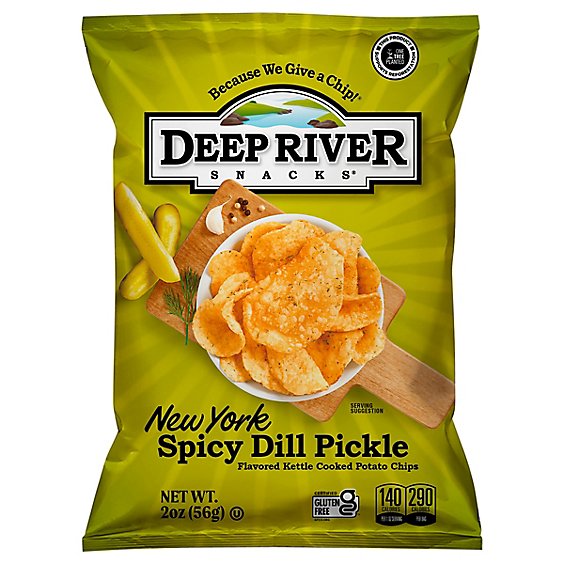 Kettle Potato Chip New York Spicy Dill Pickle 2 Oz., PK24
