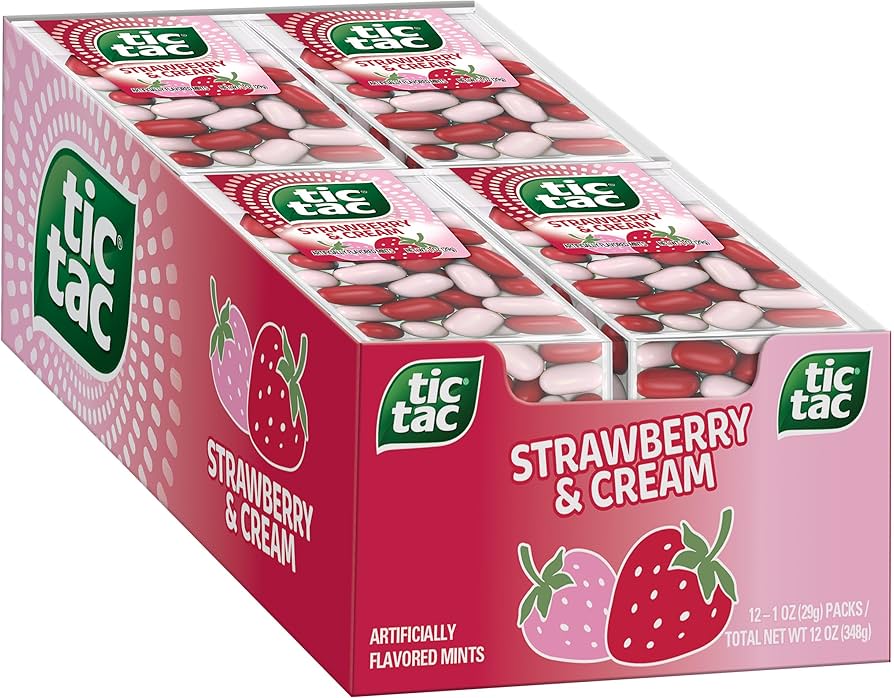 Tic Tac Strawberry & Cream 12-1.7Oz