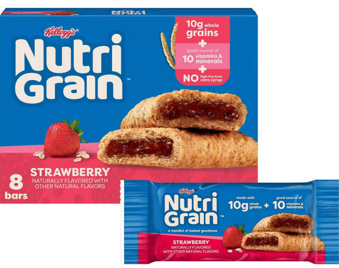 Kellog’s Nutri Grain Strawberry 16-1.3Oz