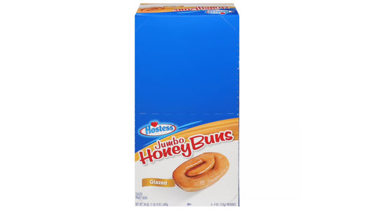 Hostess Jumbo Honey Buns Glazed 6-4Oz