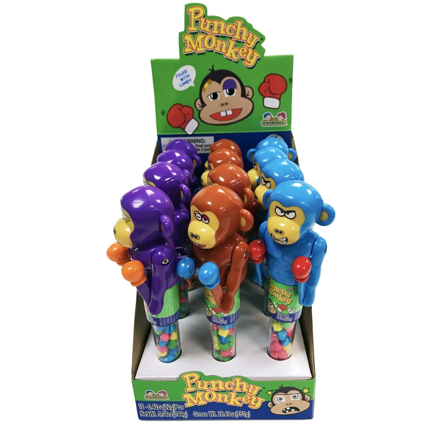 Punchy Monkey Toy 12-0.42Oz