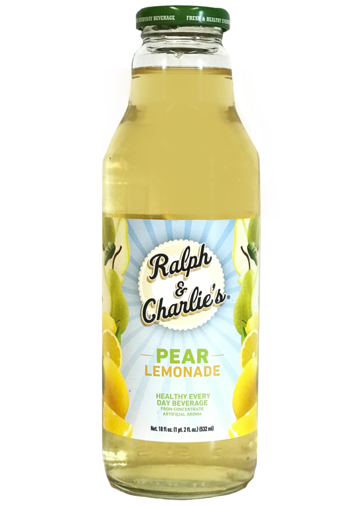 Ralph & Charlie’s Pear Lemonade Juice 18Oz, (24 Count)