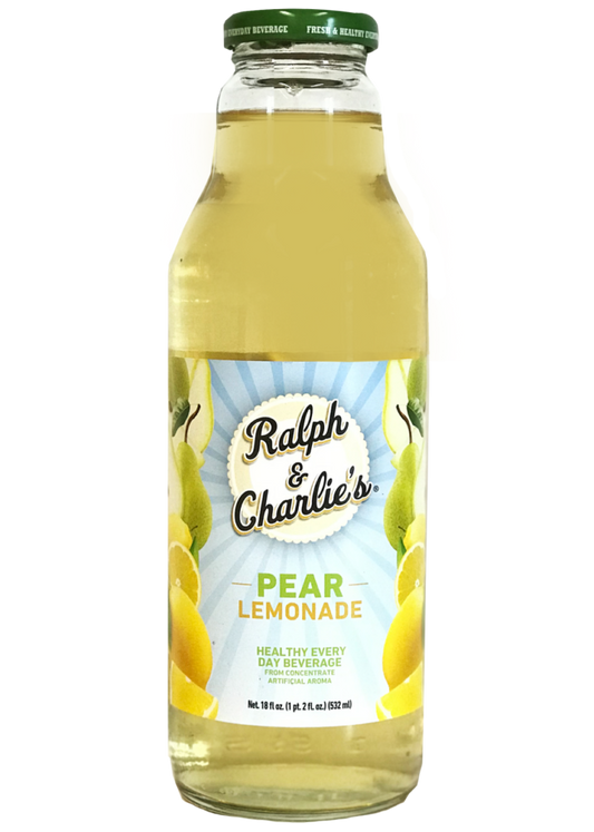 Ralph & Charlie’s Pear Lemonade Juice 18Oz, (24 Count)