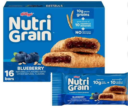 Kellog’s Nutri Grain Blueberry 16-1.3Oz