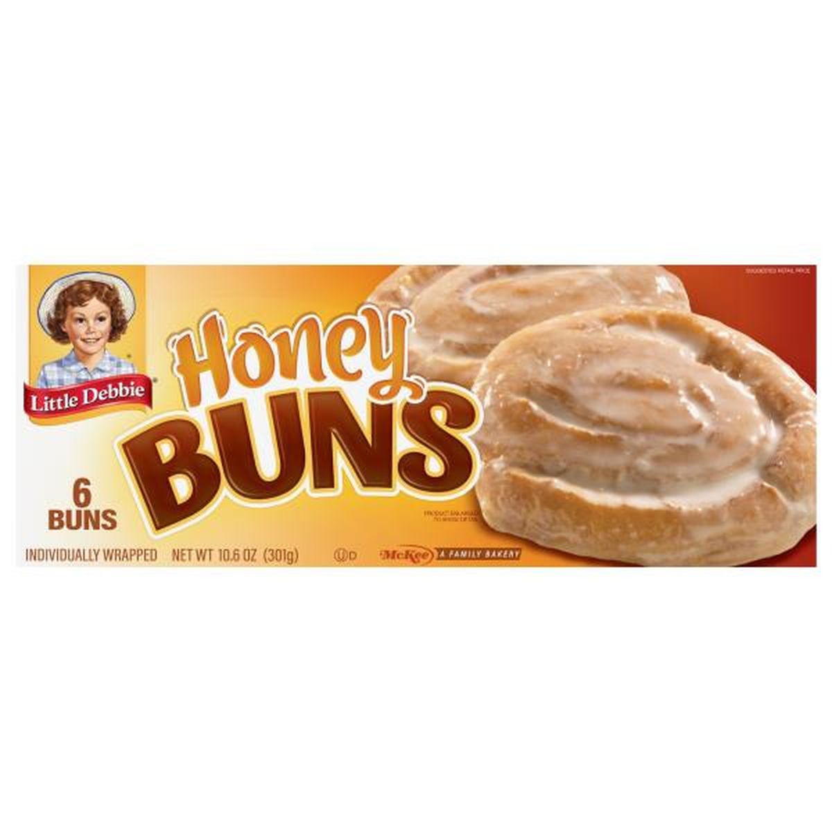 Little Debbie Big Glazed Honey Buns 4Oz, (12 Count)