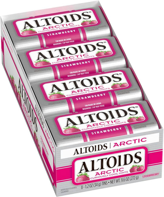 Altoids Arctic Cool Mints Strawberry 1.2Oz, (8 Count)