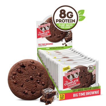 Lenny & Larry S the Complete Cookie Double Chocolate 8g Plant Protein Certified Vegan Non-GMO 2 Ounce Cookie 12 Count