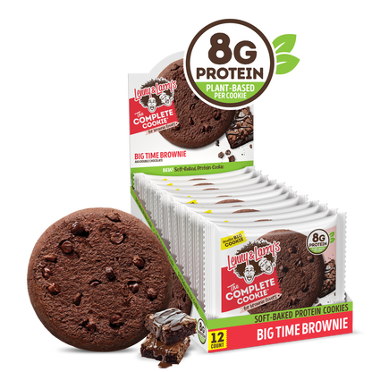 Lenny & Larry S the Complete Cookie Double Chocolate 8g Plant Protein Certified Vegan Non-GMO 2 Ounce Cookie 12 Count