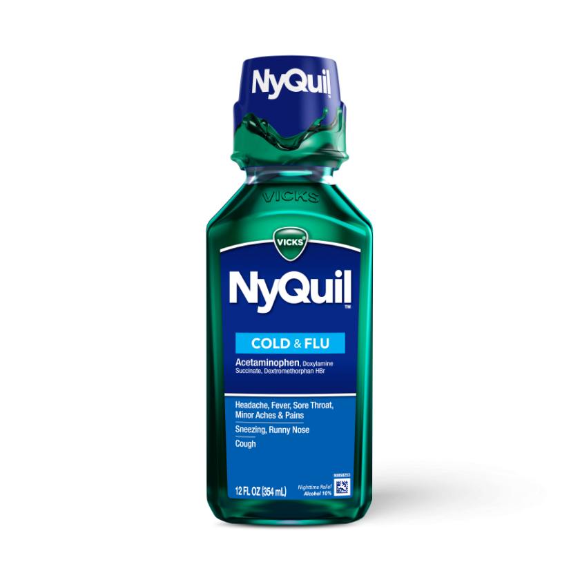 NyQuil Original Cold & Flu 4 Oz  Medicine (Green)