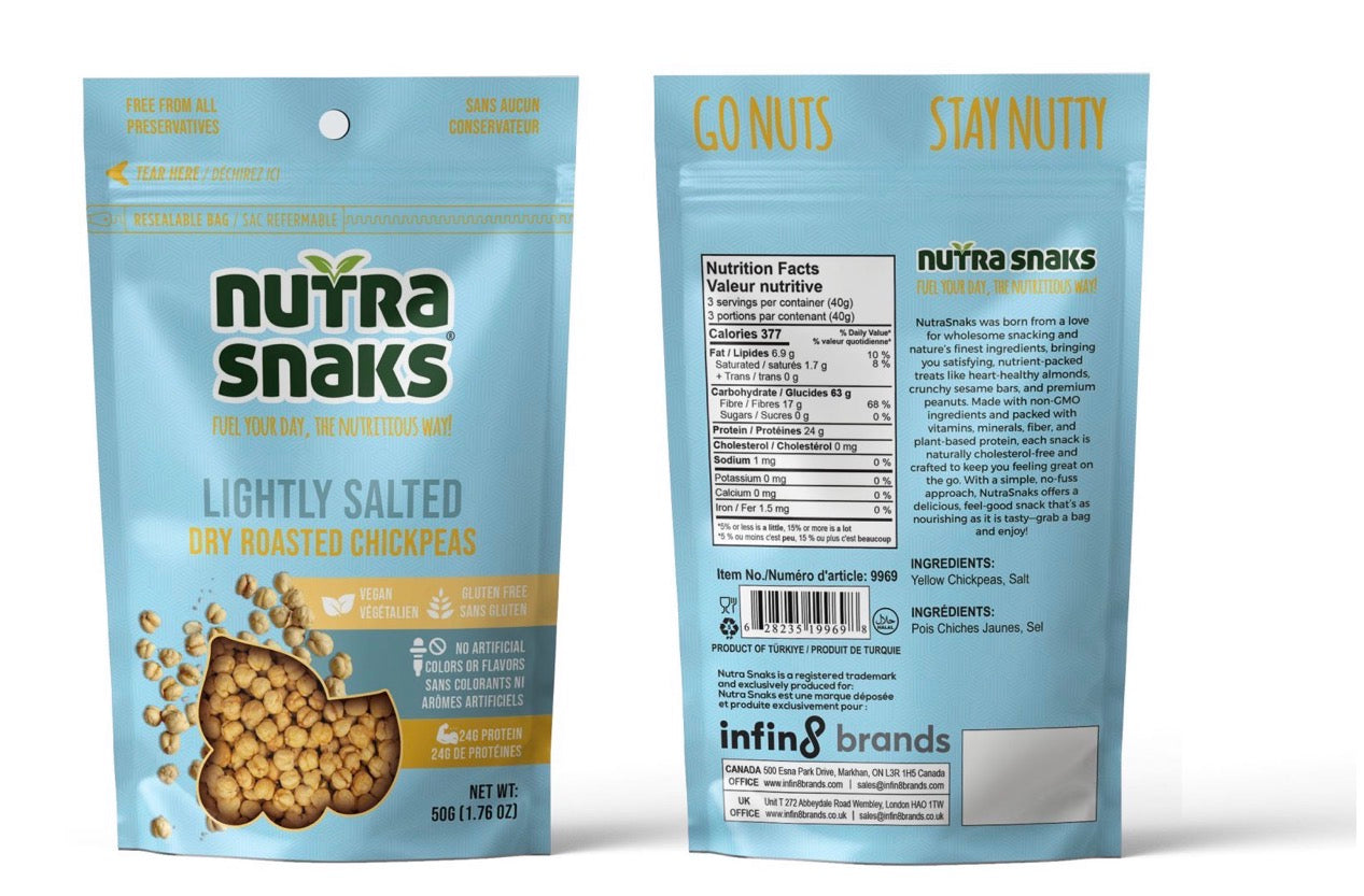 Nutra Snaks Chickpeas Dry Roasted 24-50g