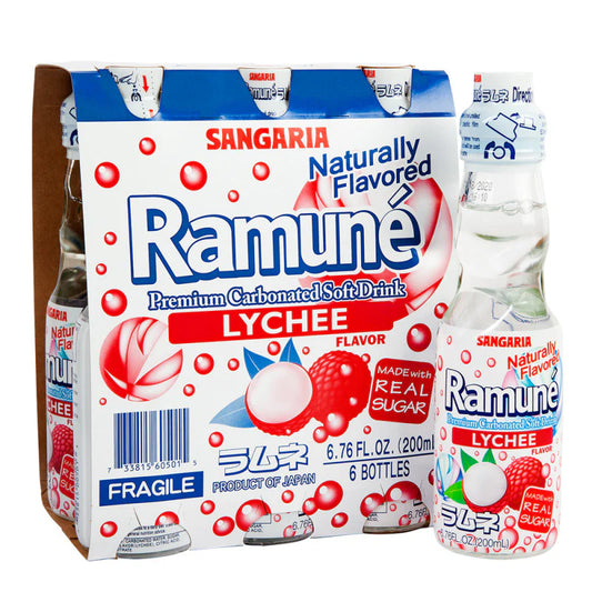 Miyako Japanese Carbonated Drink Lychee Flavor 6.76Oz, (30 Count)