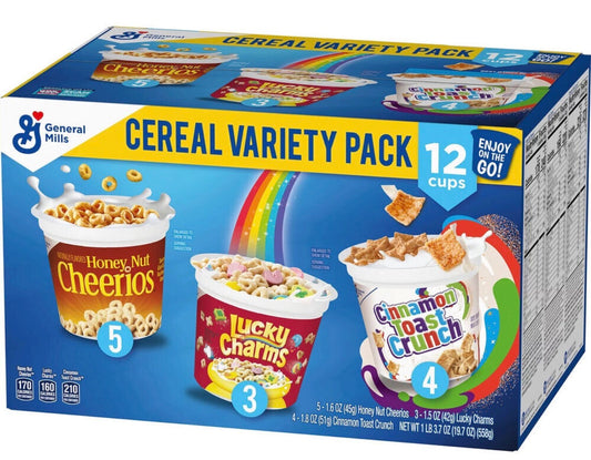 General Mills Cereal Cup Variety Pack 12ct