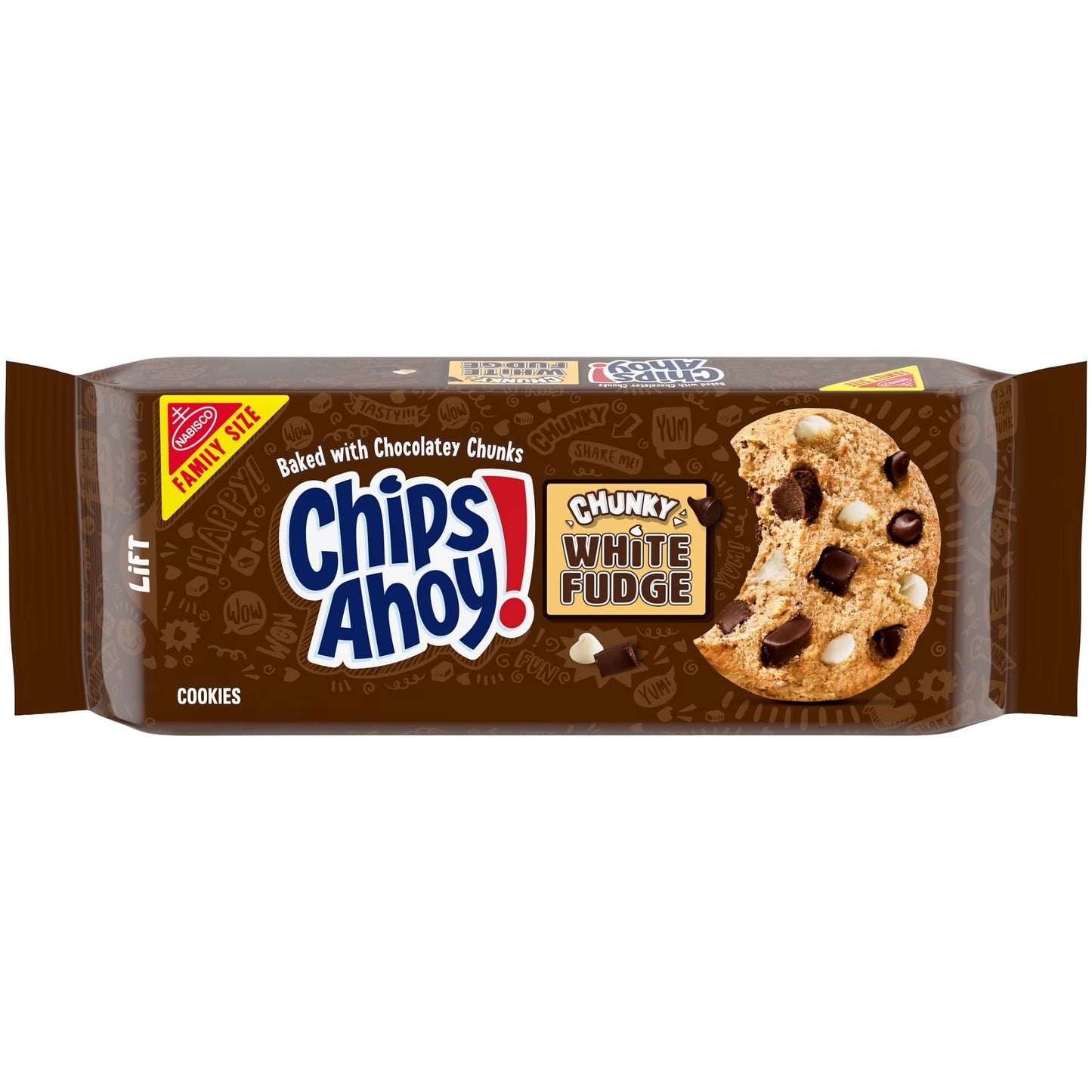 Chips Ahoy Crunchy White Fudge Cookies 18Oz