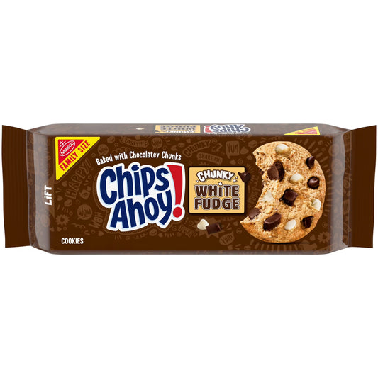 Chips Ahoy Crunchy White Fudge Cookies 18Oz