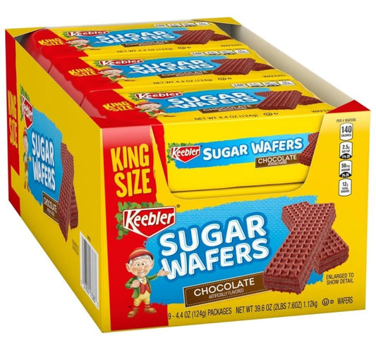 Keebler Sugar Wafer Chocolate King Size 9-4.4Oz