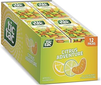 Tic Tac Citrus Adventure 1.7Oz, (12 Count)
