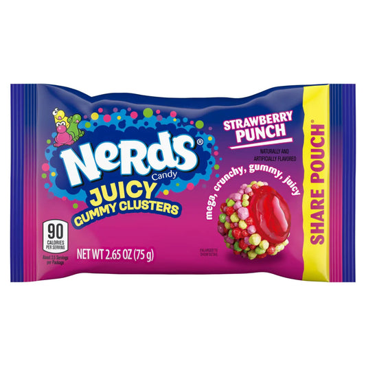 Nerds Gummy Cluster Strawberry Punch 12-2.65Oz