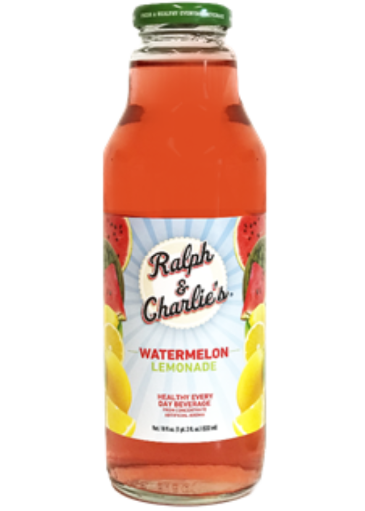 Ralph & Charlie’s Watermelon Lemonade Juice 18Oz, (24 Count)