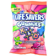 Lifesaver Gummies X’s & O’s Hangable Bag 7Oz, (12 Count)
