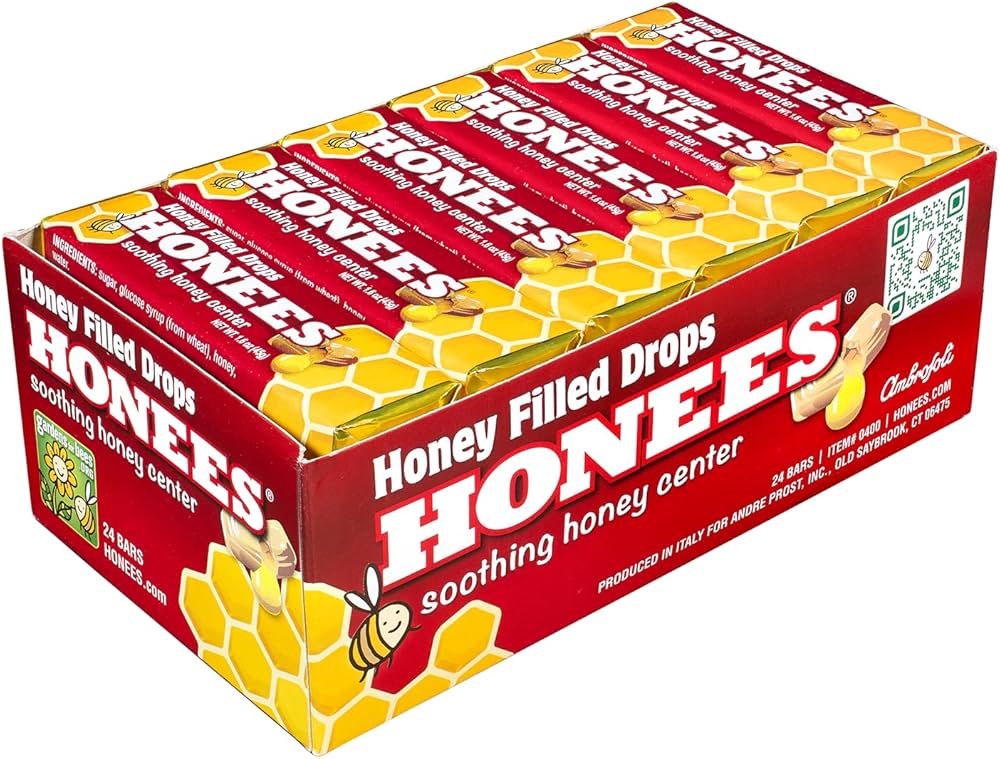 Honees Filled Drops Original 1.6Oz, (24 Count)