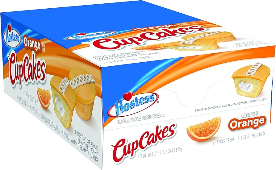 Hostess Orange Cupcakes 6-3.38Oz