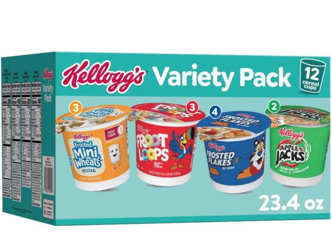 Kellogg’s Cereal Cup Variety Pack 12ct