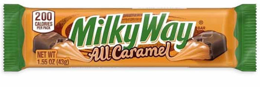 Milky Way All Caramel Chocolate Bar 1.55Oz, (24 Count)