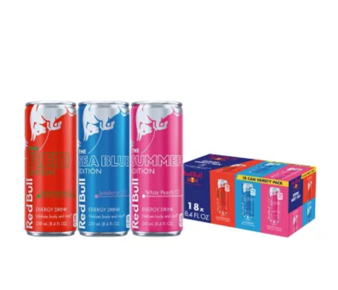 Red Bull Edition Variety Pack 3 Flavor 18-8.4 FL OZ