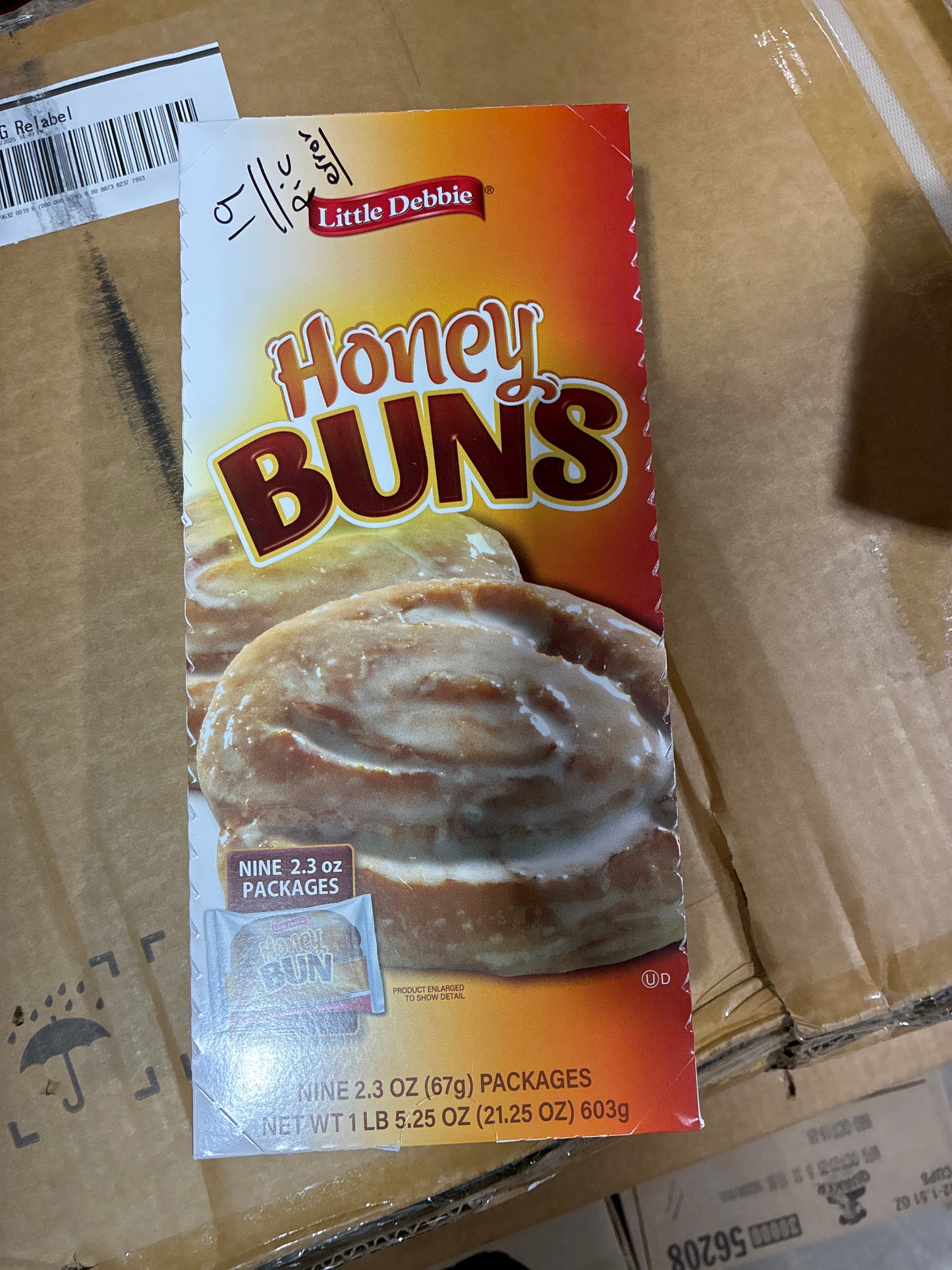 Little Debbie Honey Buns 2.3Oz, (9 Count)