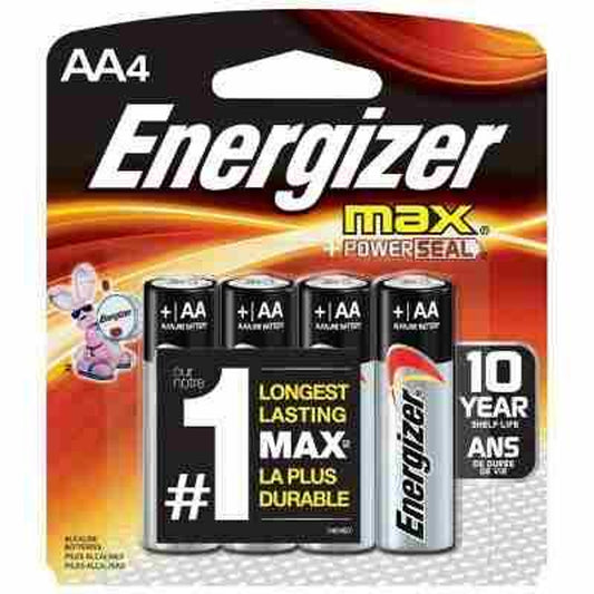 Energizer Max AA - 4 Pack (12 in Box)
