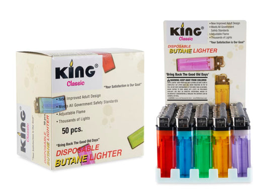 King Classic Lighters 50Ct