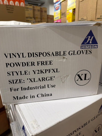 Himson Vinyl Gloves Powder Free X-Large