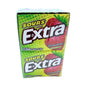 Extra Gum Sours Strawberry 15 Sticks, (10 Count)