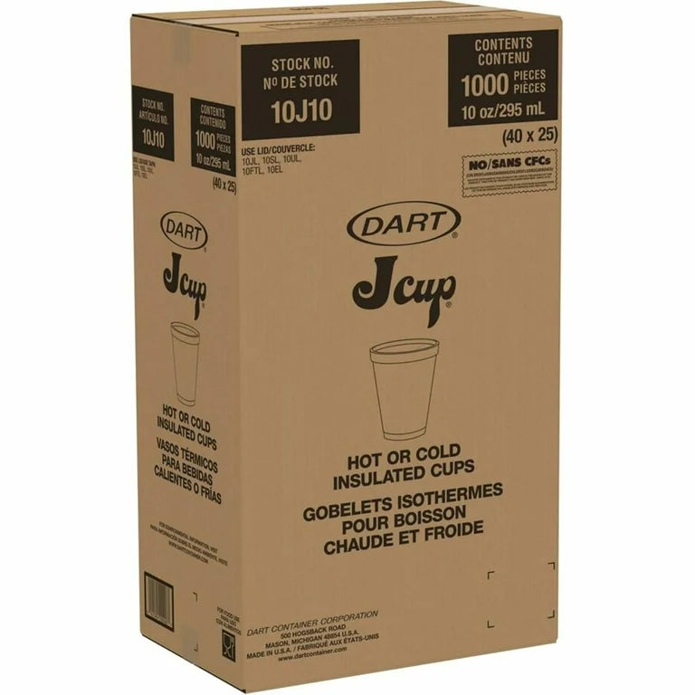 The Packaging Source Printed Cups 10Oz, (1000 Count) - Deli Supplies