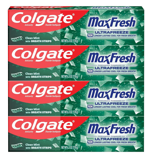Colgate Anti-cavity Max Fresh Toothpaste 6.3oz 6pck