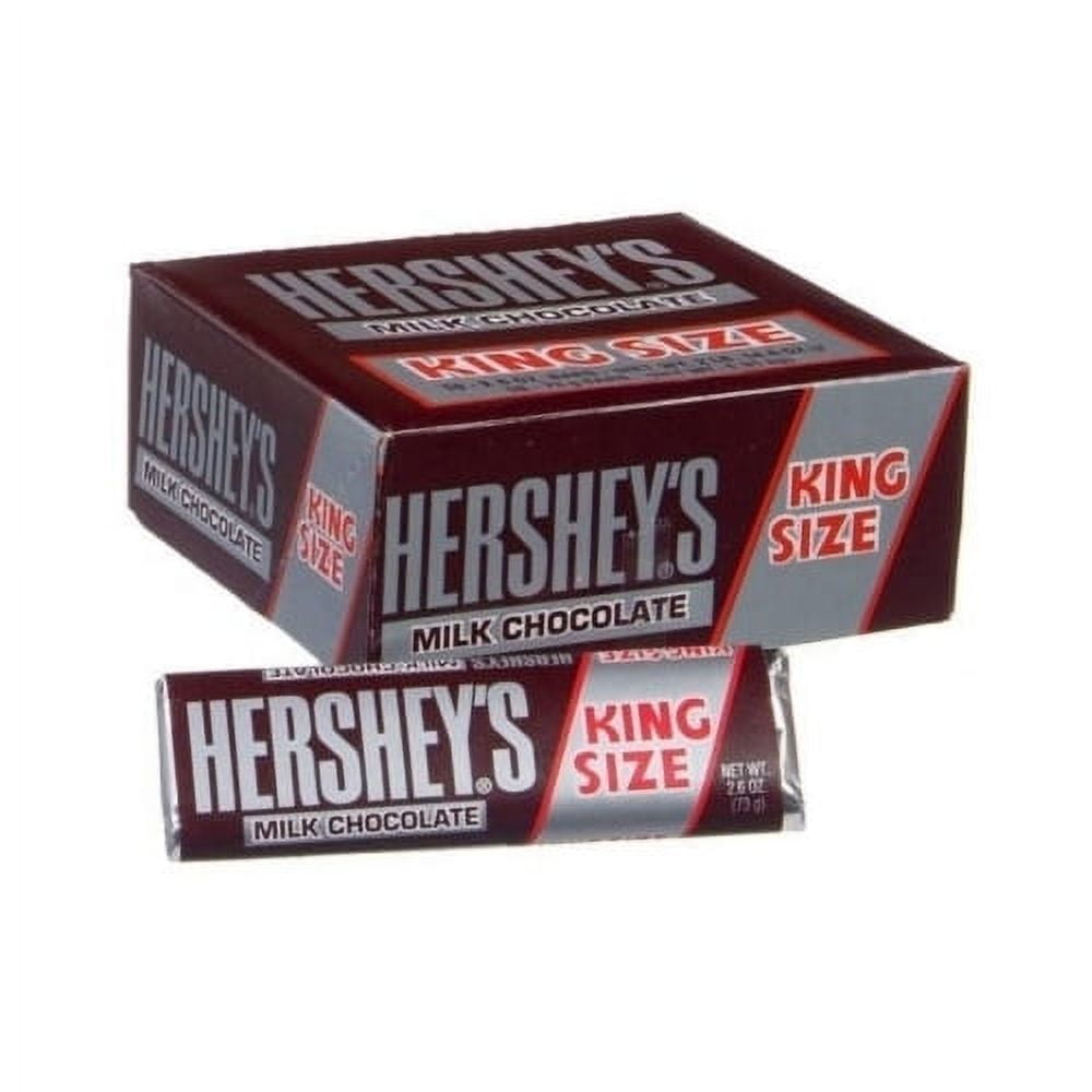 Hershey's Hersheys King Size Milk Chocolate Candy Bar, 2.6 Oz, 18/Box