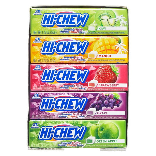 Morinaga, Hi-Chew, Fruit Chews, Green Apple, Strawberry, Grape