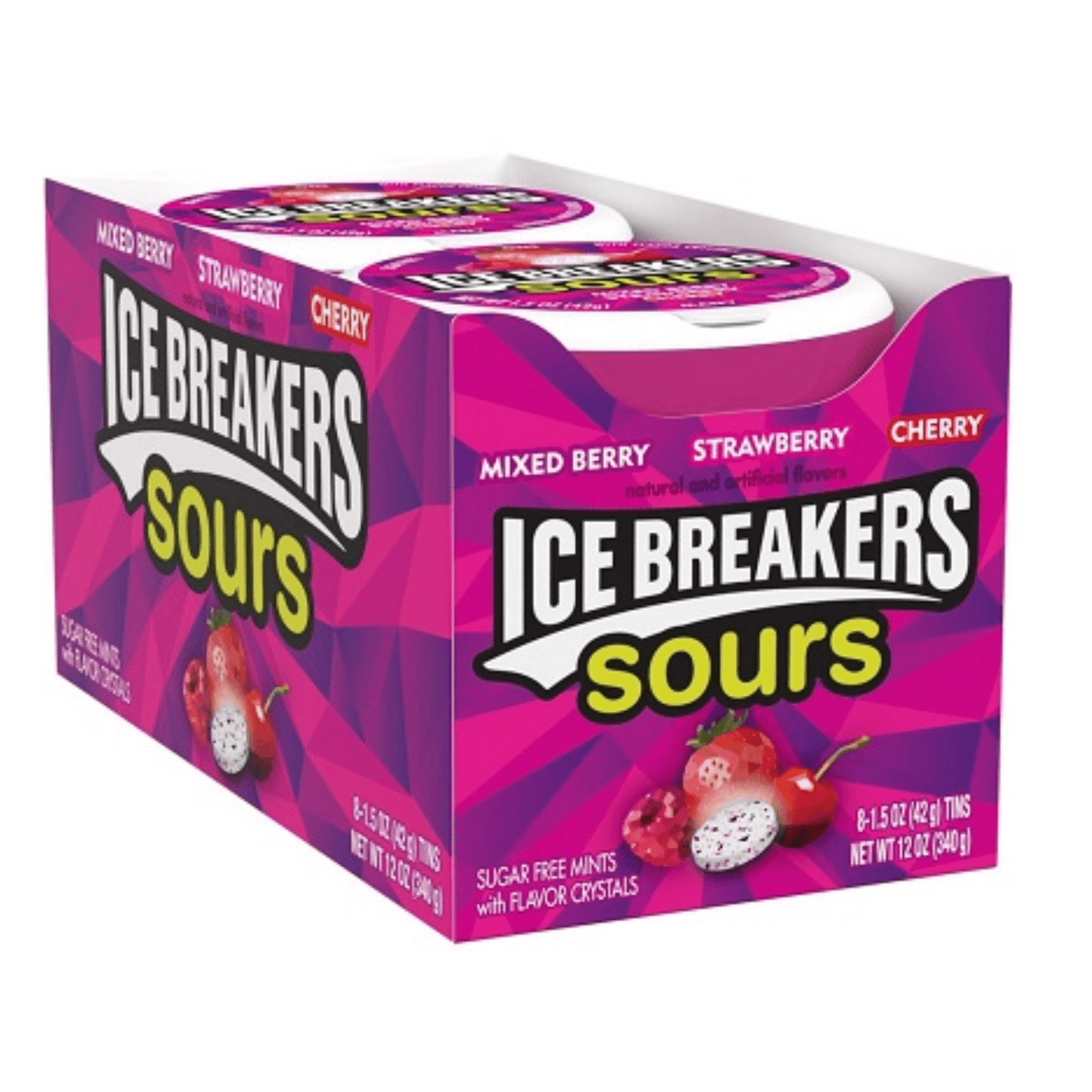 Ice Breakers Sours Berry (8x42g Tins)